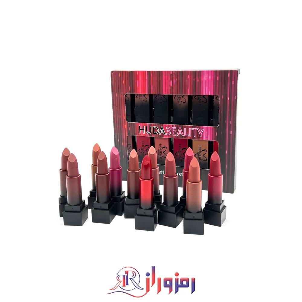 رژلب جامد هدی بیوتی کد 859 پک 12 عددی،خرید و قیمت رژلب جامد هدی بیوتی کد 859 پک 12 عددی